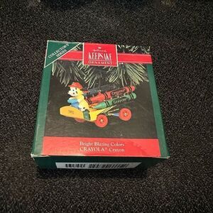 Vintage Hallmark Keepsake Ornament 1992 Crayola Bright Blazing Colors Fire Dog
